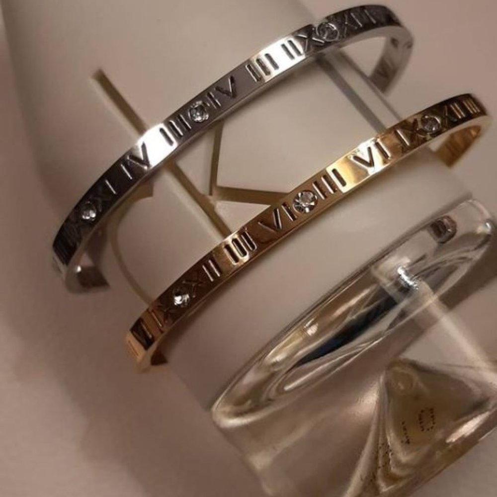 Roman Numeral Bangles Bracelet